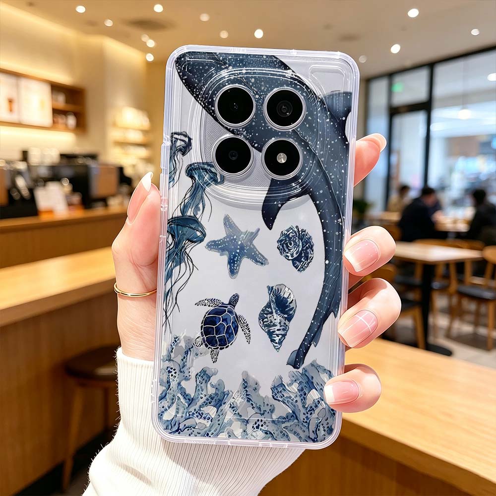 Xiaomi Poco X6 - Etui na telefon z wzorem wieloryba